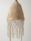 Lámpara Macramé y Fique